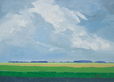 Chris Stoffel Overvoorde painting, Opening Sky, for sale from Eyekons Gallery