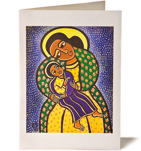 Madonna and Child 1, Giclee Christmas Card by Laura James Madonna and Child 1, Giclee Christmas Card by Laura James