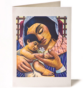 Madonna & Child: Sampaguita, Giclee Christmas Card by Wayne Forte Madonna & Child: Sampaguita, Giclee Christmas Card by Wayne Forte