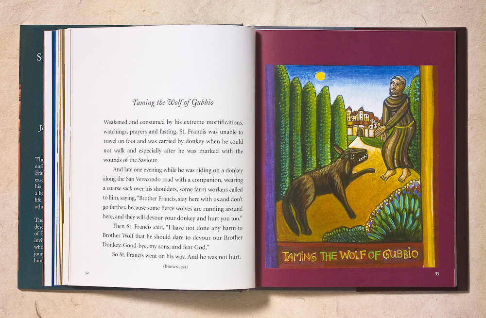 A Book about Saint Francis of Assisi, by Marie Dennis, Art by John August Swanson