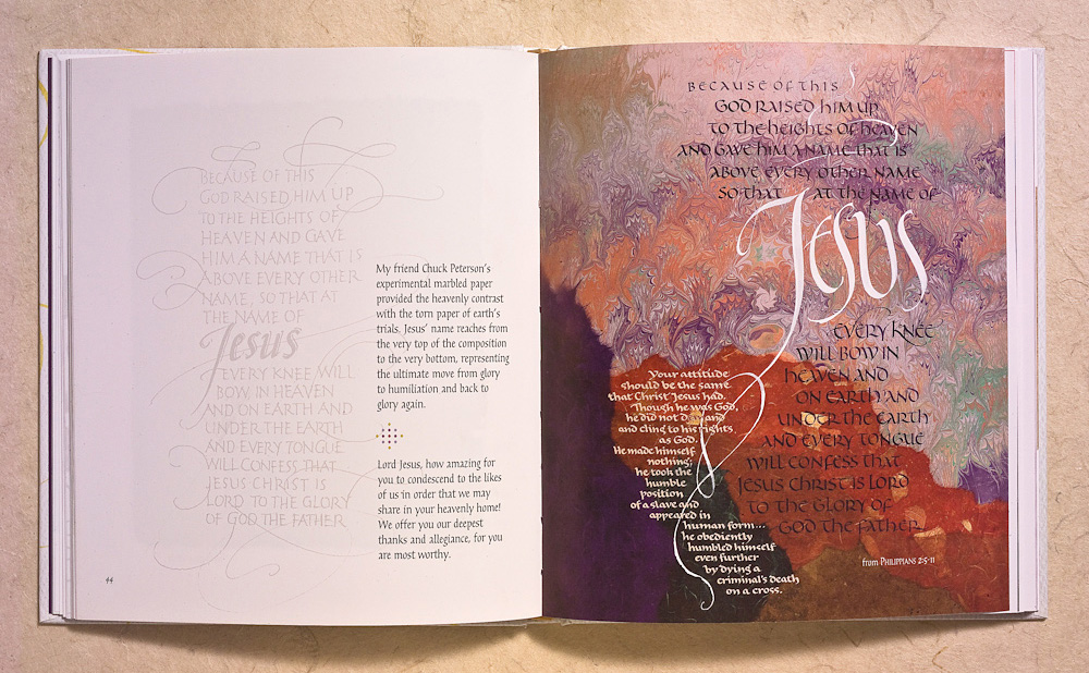 The Book, Portraits of the Word, a collection of calligraphic scriptures and prayers by Timothy R. Botts, available at Eyekons.com