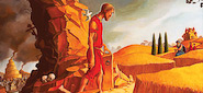 Edward Riojas' painting of The Prodigal Son is used on the cover of the book The Father and His Two Sons: The Art of Forgiveness published by Eyekons. The Father and His Two Sons presents a collection of art and writings inspired by the parable of the Prodigal Son as told by Jesus in Luke 15:11-32. Eyekons Books offers many other art books, posters and greeting cards featuring the artists of Eyekons.