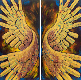 K Virum, Gold Wings by Peter Gordon, Giclee print, Affordable Fine Art Reproductions