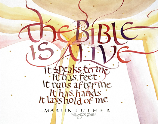Eyekons Gallery | Tim Botts original calligraphy of the Martin Luther ...
